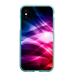 Чехол iPhone XS Max матовый Красочная абстрактная композиция Colorful abstract, цвет: 3D-мятный