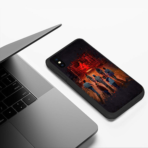 Чехол iPhone XS Max матовый Stranger Things 4 / 3D-Черный – фото 3