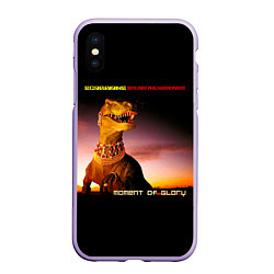 Чехол iPhone XS Max матовый DVD Moment Of Glory - Scorpions feat Berliner Phil, цвет: 3D-светло-сиреневый