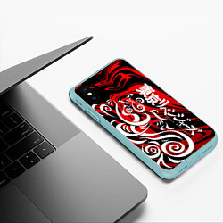 Чехол iPhone XS Max матовый ТОКИЙСКИЕ МСТИТЕЛИ МАНГА, цвет: 3D-мятный — фото 2