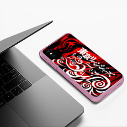 Чехол iPhone XS Max матовый ТОКИЙСКИЕ МСТИТЕЛИ МАНГА, цвет: 3D-розовый — фото 2