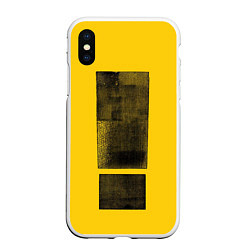 Чехол iPhone XS Max матовый Attention Attention - Shinedown, цвет: 3D-белый