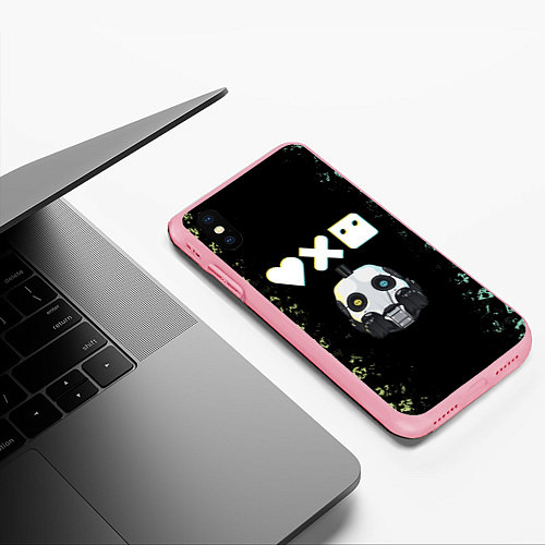 Чехол iPhone XS Max матовый Love, Death and Robots Pattern / 3D-Баблгам – фото 3