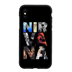 Чехол iPhone XS Max матовый Nirvana Альбомы