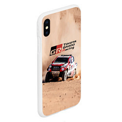 Чехол iPhone XS Max матовый Toyota Gazoo Racing Desert Rally, цвет: 3D-белый — фото 2