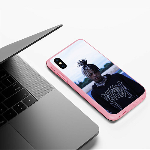 Чехол iPhone XS Max матовый XXXTentacion in a revenge hoodie / 3D-Баблгам – фото 3