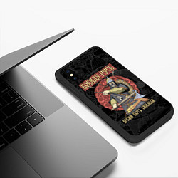 Чехол iPhone XS Max матовый Боевая Русь - Время быть сильным!, цвет: 3D-черный — фото 2