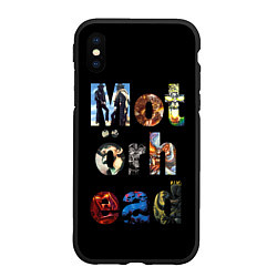 Чехол iPhone XS Max матовый Motorhead Альбомы, цвет: 3D-черный