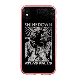 Чехол iPhone XS Max матовый Atlas Falls - Shinedown, цвет: 3D-баблгам