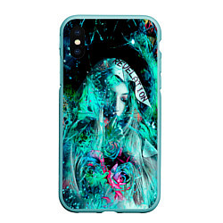Чехол iPhone XS Max матовый Revelation Moon, цвет: 3D-мятный