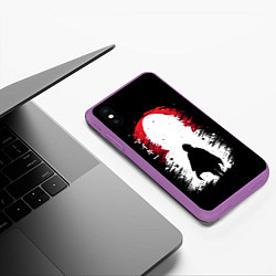 Чехол iPhone XS Max матовый ТОКИЙСКИЕ МСТИТЕЛИ МАЙКИ MIKEY, цвет: 3D-фиолетовый — фото 2