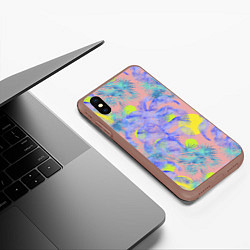 Чехол iPhone XS Max матовый Пальмы и Солнце Летом На Море, цвет: 3D-коричневый — фото 2