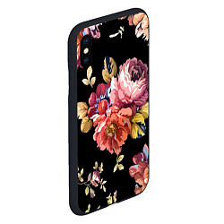 Чехол iPhone XS Max матовый Розы в летней ночи Fashion trend, цвет: 3D-черный — фото 2