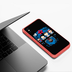 Чехол iPhone XS Max матовый Stranger Things South Park, цвет: 3D-красный — фото 2