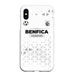 Чехол iPhone XS Max матовый Benfica Champions Униформа