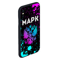 Чехол iPhone XS Max матовый Марк Россия, цвет: 3D-черный — фото 2