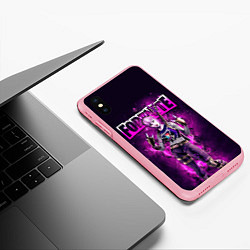 Чехол iPhone XS Max матовый Fortnite Dark Power Chord Video game, цвет: 3D-баблгам — фото 2
