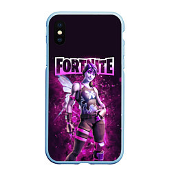 Чехол iPhone XS Max матовый Fortnite Dream Character Skin, цвет: 3D-голубой