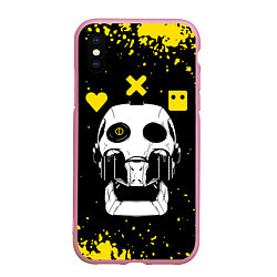 Чехол iPhone XS Max матовый Love Death and Robots Любовь Смерть и Роботы, цвет: 3D-розовый