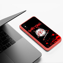 Чехол iPhone XS Max матовый Haunting the Chapel - Slayer, цвет: 3D-красный — фото 2