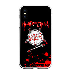 Чехол iPhone XS Max матовый Haunting the Chapel - Slayer, цвет: 3D-белый