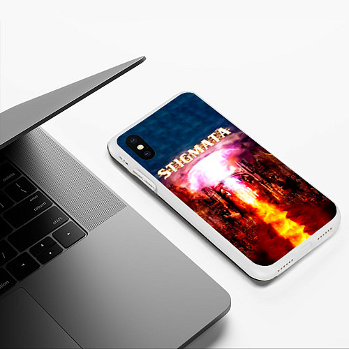 Чехол iPhone XS Max матовый Stigmata альбом / 3D-Белый – фото 3