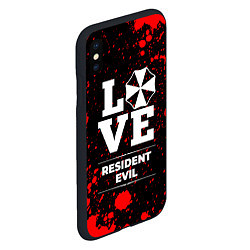 Чехол iPhone XS Max матовый Resident Evil Love Классика, цвет: 3D-черный — фото 2