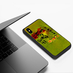 Чехол iPhone XS Max матовый Chuck - Sum 41, цвет: 3D-черный — фото 2