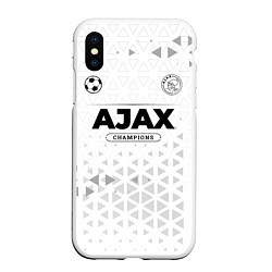 Чехол iPhone XS Max матовый Ajax Champions Униформа