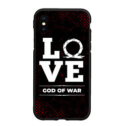 Чехол iPhone XS Max матовый God of War Love Классика, цвет: 3D-черный