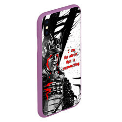 Чехол iPhone XS Max матовый Samurai Casey Edwards - Bury the Light Vergils Bat, цвет: 3D-фиолетовый — фото 2