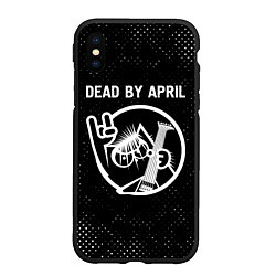 Чехол iPhone XS Max матовый Dead by April КОТ Гранж, цвет: 3D-черный
