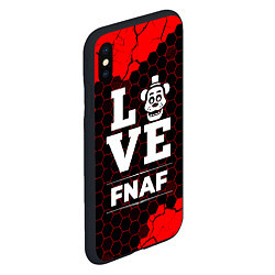 Чехол iPhone XS Max матовый FNAF Love Классика, цвет: 3D-черный — фото 2
