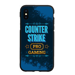 Чехол iPhone XS Max матовый Игра Counter Strike: PRO Gaming, цвет: 3D-черный