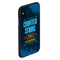 Чехол iPhone XS Max матовый Игра Counter Strike: PRO Gaming, цвет: 3D-черный — фото 2