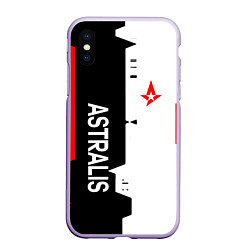 Чехол iPhone XS Max матовый ASTRALIS ЗВЕЗДА, цвет: 3D-светло-сиреневый