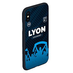 Чехол iPhone XS Max матовый Lyon Legendary Форма фанатов, цвет: 3D-черный — фото 2