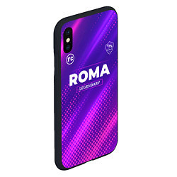 Чехол iPhone XS Max матовый Roma Legendary Sport Grunge, цвет: 3D-черный — фото 2