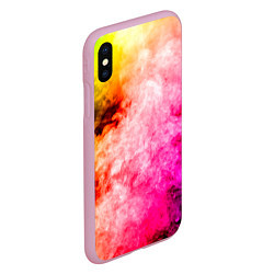 Чехол iPhone XS Max матовый Взрыв Красок I Дым, цвет: 3D-розовый — фото 2