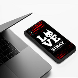 Чехол iPhone XS Max матовый Stray Love Классика, цвет: 3D-черный — фото 2