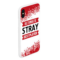 Чехол iPhone XS Max матовый Stray: best player ultimate, цвет: 3D-белый — фото 2