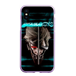 Чехол iPhone XS Max матовый Metal Gear Rising Revengeance, цвет: 3D-сиреневый