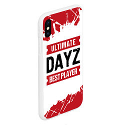 Чехол iPhone XS Max матовый DayZ: best player ultimate, цвет: 3D-белый — фото 2