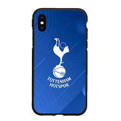 Чехол iPhone XS Max матовый Tottenham hotspur SPORT, цвет: 3D-черный