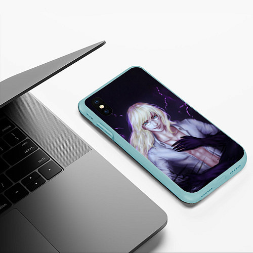 Чехол iPhone XS Max матовый Франкенштейн - Дворянство / 3D-Мятный – фото 3