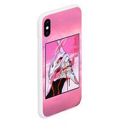 Чехол iPhone XS Max матовый EVANGELION PINK Берсерк mode, цвет: 3D-белый — фото 2