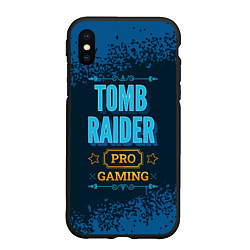 Чехол iPhone XS Max матовый Игра Tomb Raider: pro gaming, цвет: 3D-черный