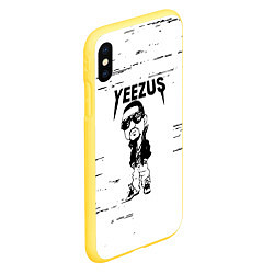 Чехол iPhone XS Max матовый Kanye west - yeezus, цвет: 3D-желтый — фото 2
