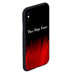 Чехол iPhone XS Max матовый Three Days Grace red plasma, цвет: 3D-черный — фото 2