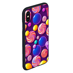 Чехол iPhone XS Max матовый Сладости для радости, цвет: 3D-черный — фото 2